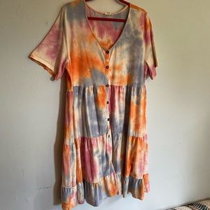 Tie Dyed Tier Dress! So Comfy!!!